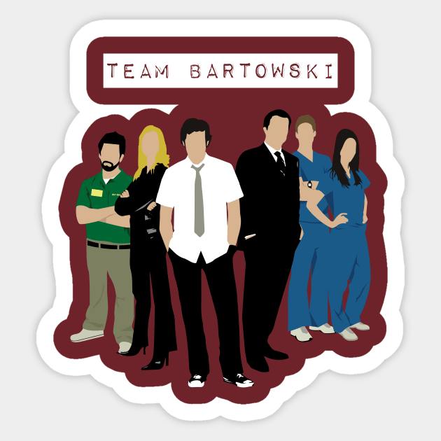 Team Bartowski v2 Sticker by insidethetardis